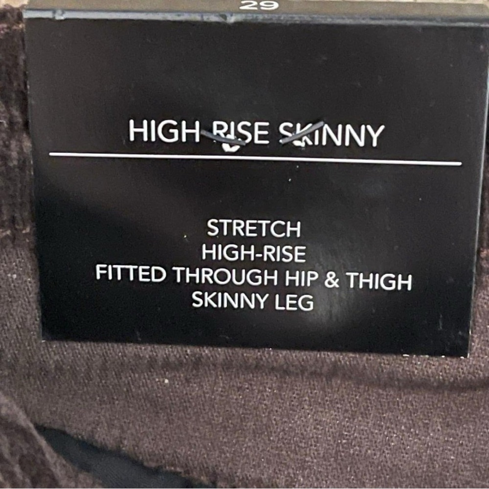 Oat New York Corduroy Skinny Pants in Color Dark Brown Size 32 - Picture 4 of 5